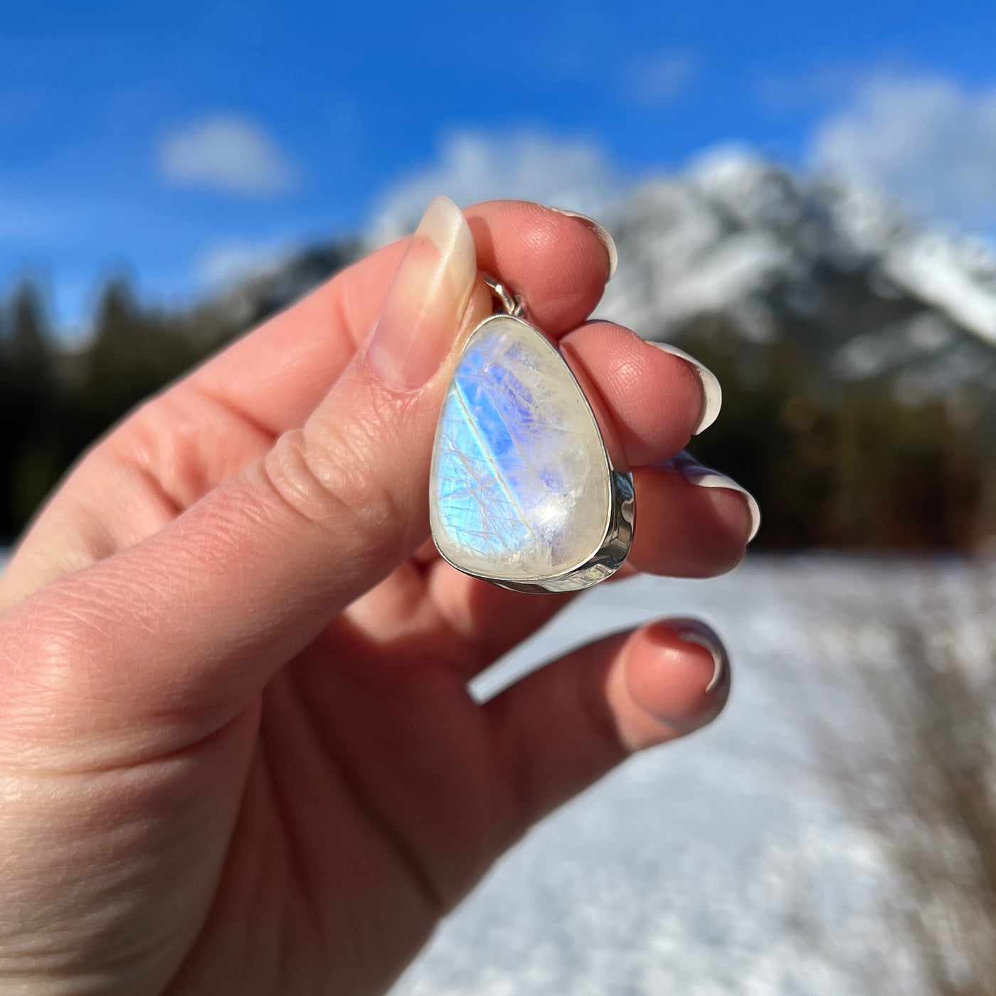 Rainbow Moonstone Pendant