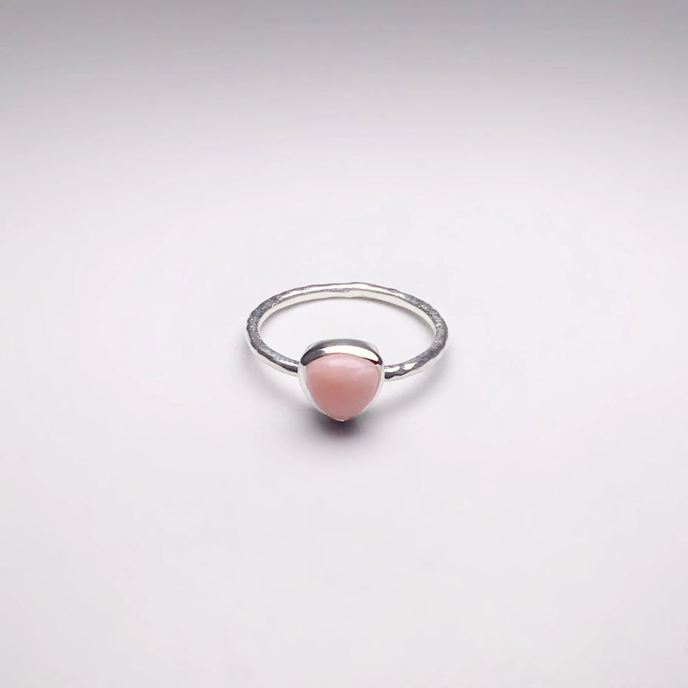 Pink Peruvian Opal Ring - Rocks and Gems Canada