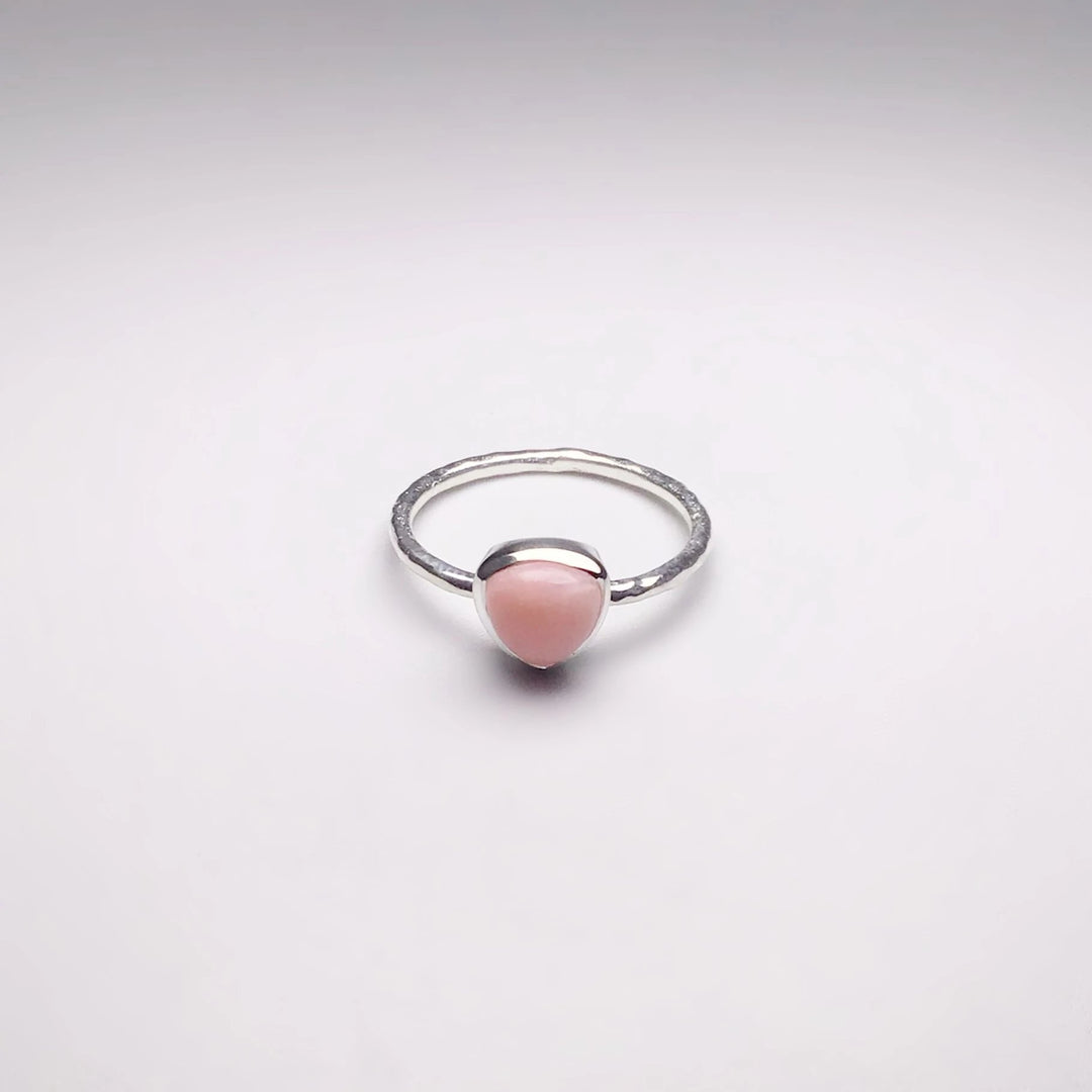 Pink Peruvian Opal Ring - Rocks and Gems Canada