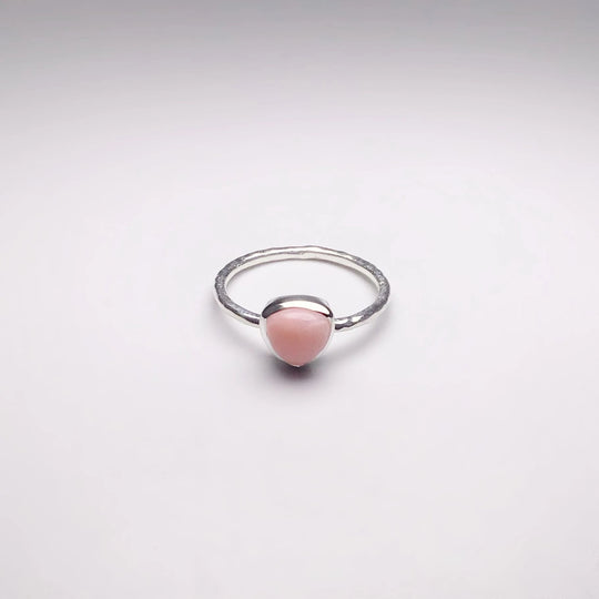 Pink Peruvian Opal Ring - Rocks and Gems Canada