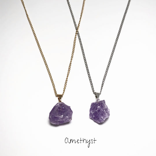 Rough Gemstone Necklace - Rocks and Gems Canada