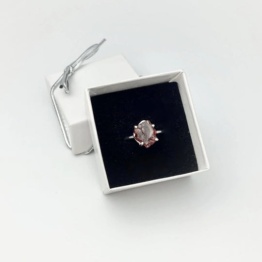 Raw Garnet Ring - Rocks and Gems Canada