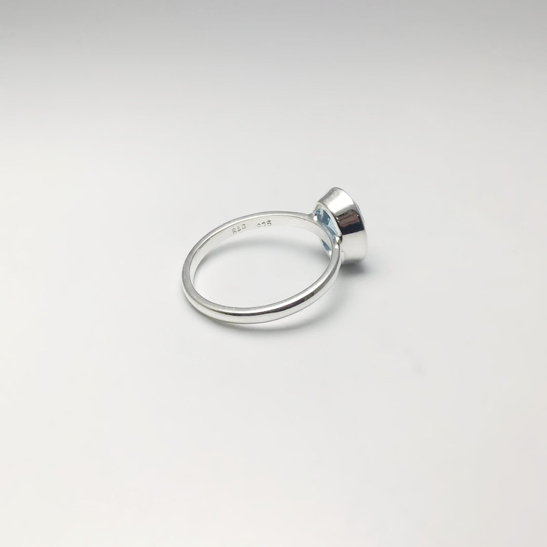Blue Topaz Ring - Rocks and Gems Canada