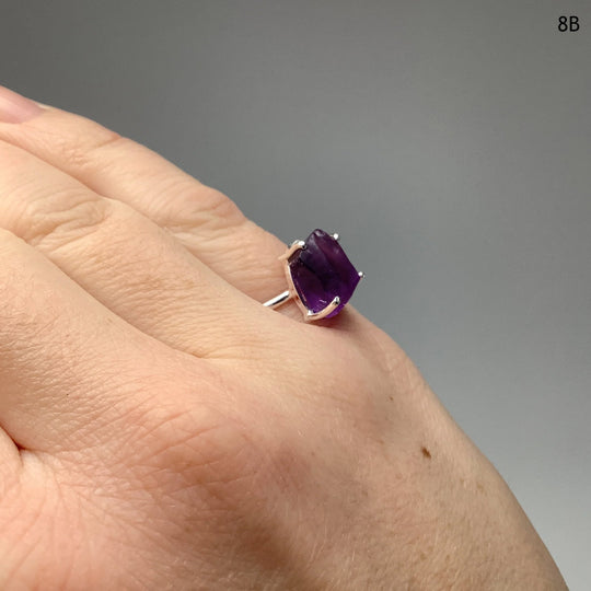 Raw Amethyst Ring - Rocks and Gems Canada