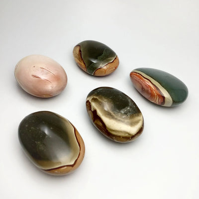 Polychrome Jasper Palm Stone at $35 Each