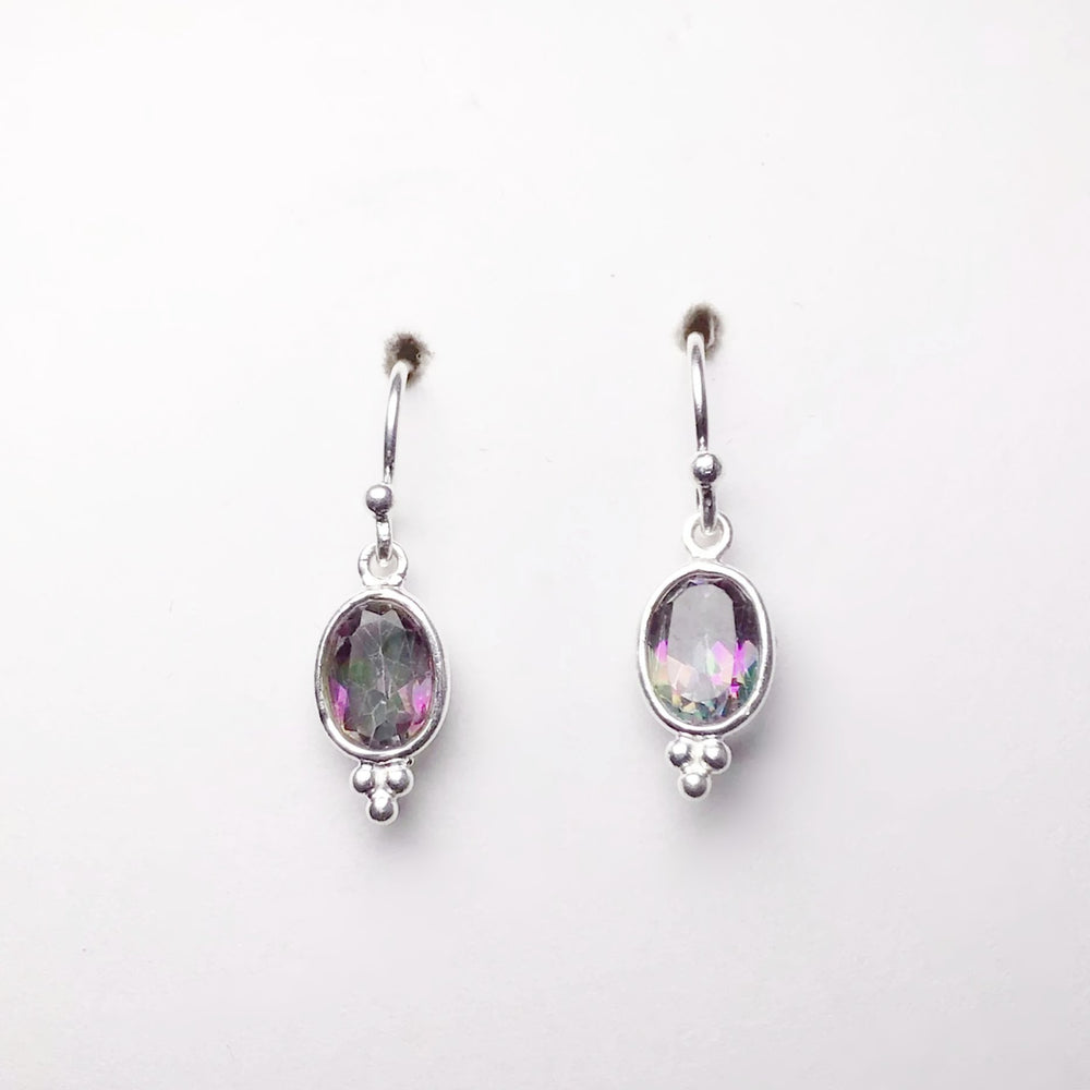 Mystic Topaz Dangle Earrings - Rocks and Gems Canada