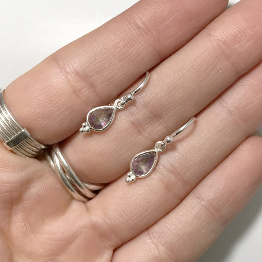 Mystic Topaz Dangle Earrings - Rocks and Gems Canada