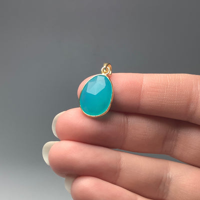 Paraiba Blue Onyx Pendant