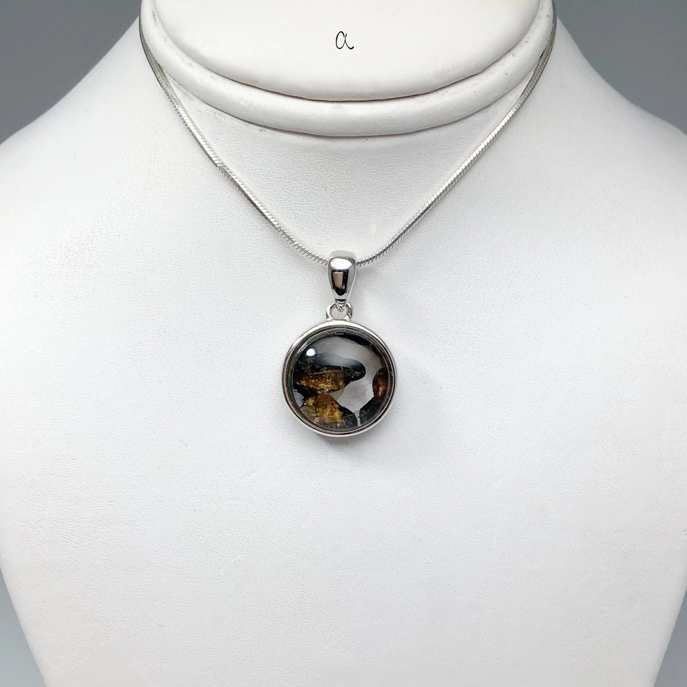 Sericho Meteorite Small Round Pendant