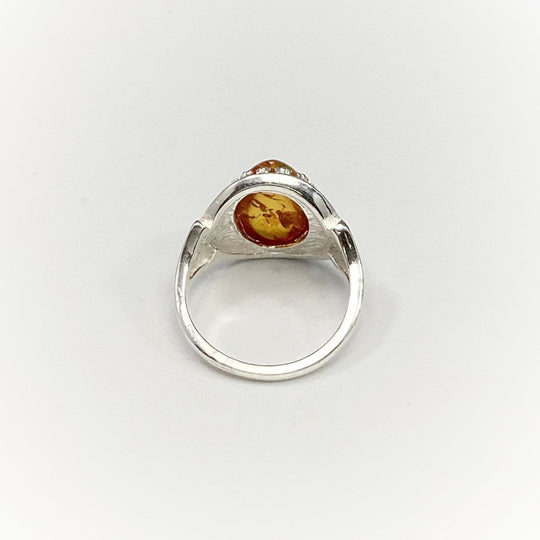 Cognac Amber Ring - Rocks and Gems Canada