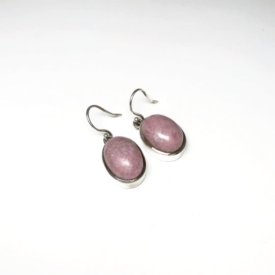 Rhodonite Dangle Earrings - Rocks and Gems Canada