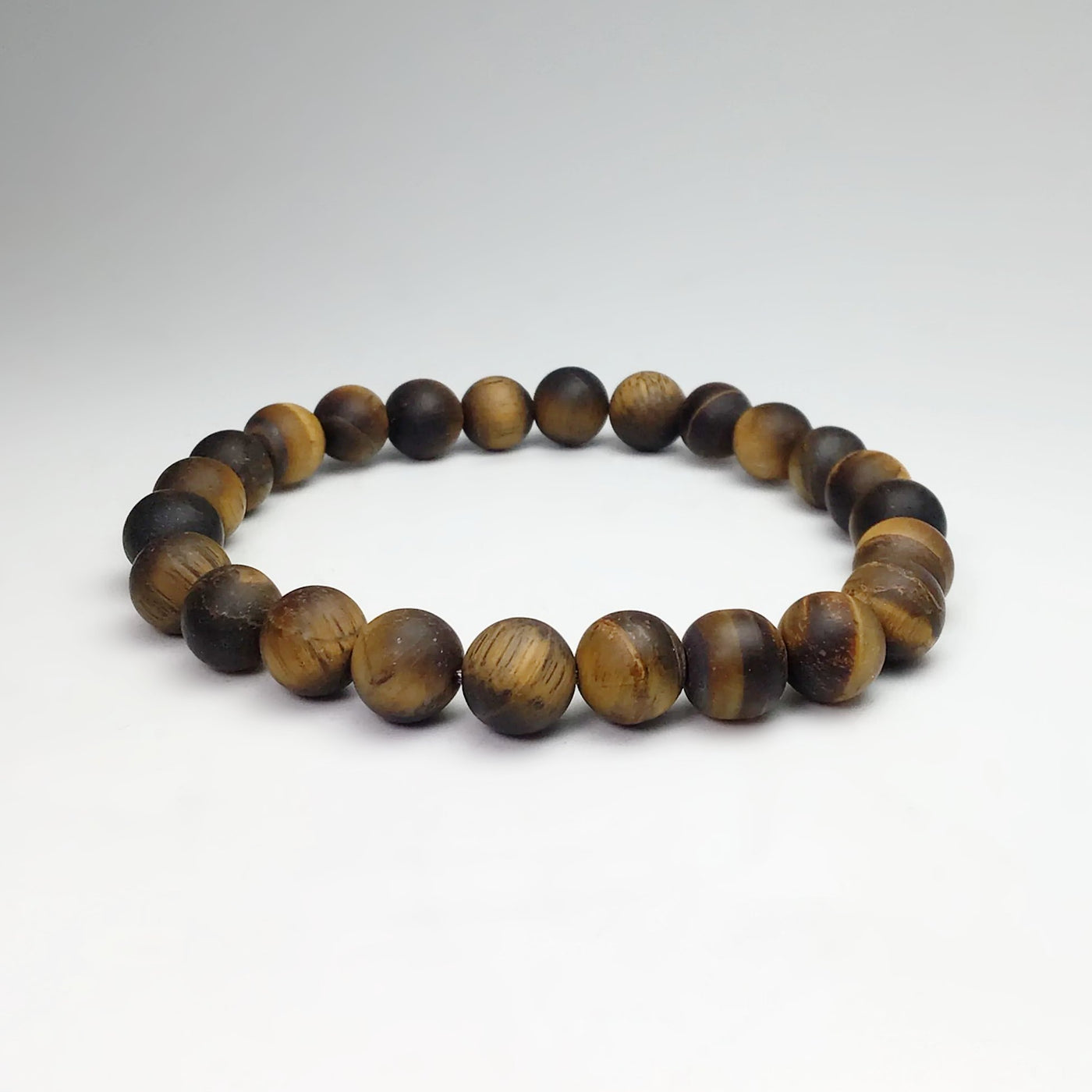 Matte Tiger Eye Beaded Bracelet - High Quality
