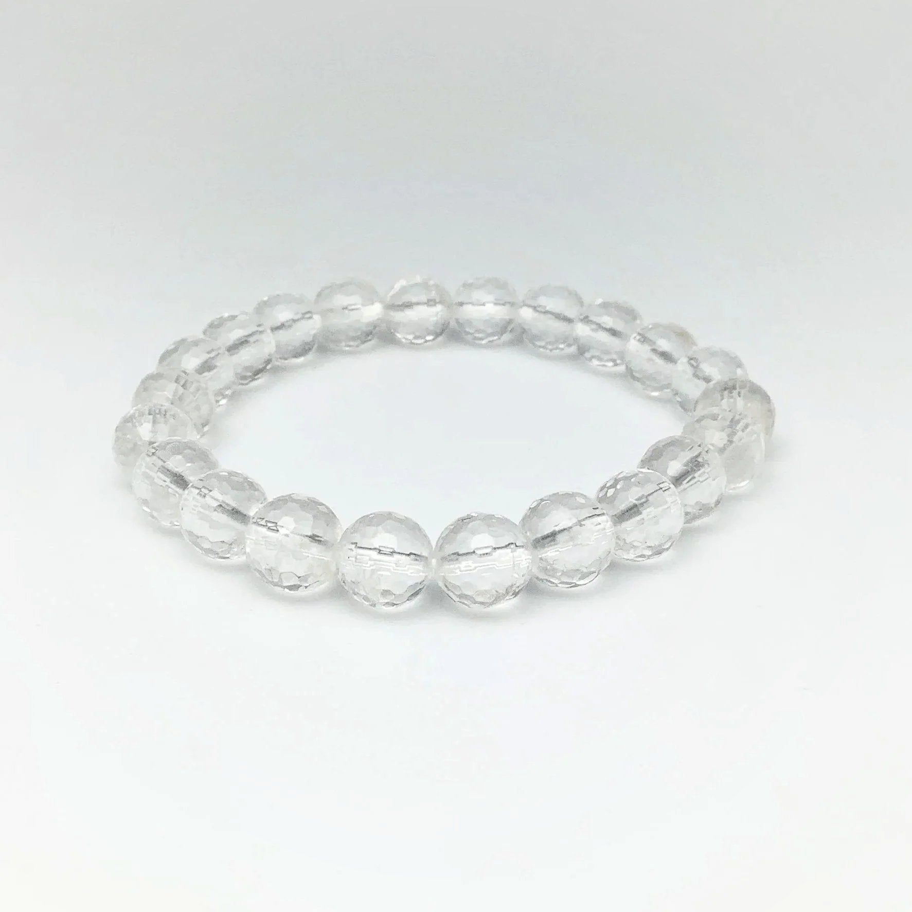 Quartz Faceted Beaded Bracelet - Rocks and Gems Canada
