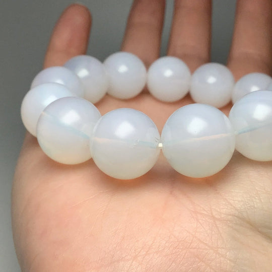 Moon Quartz Beaded Bracelet - Rocks and Gems Canada