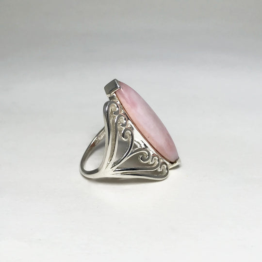 Pink Peruvian Opal Ring - Rocks and Gems Canada