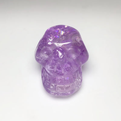 Carved Amethyst Crystal Skull