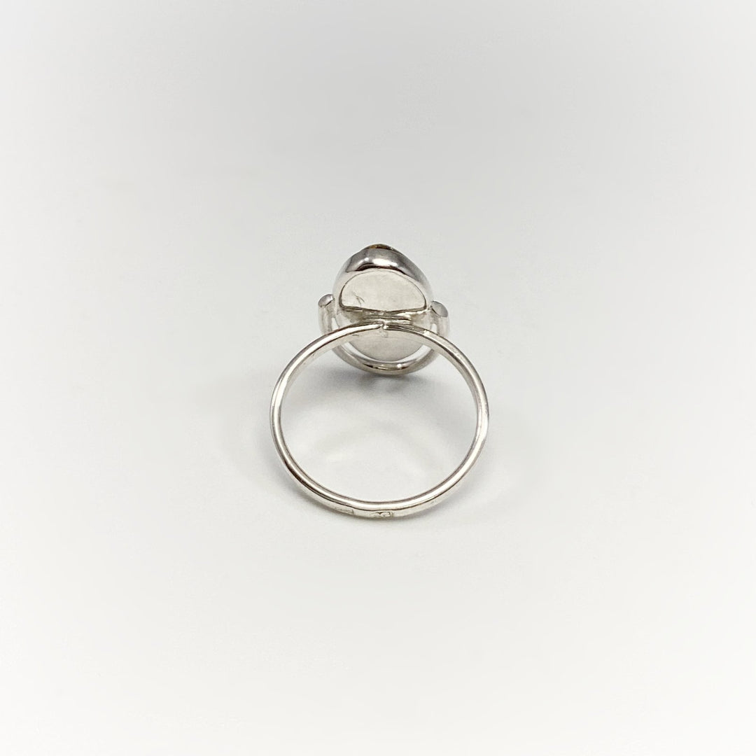 Green Amber Ring - Rocks and Gems Canada