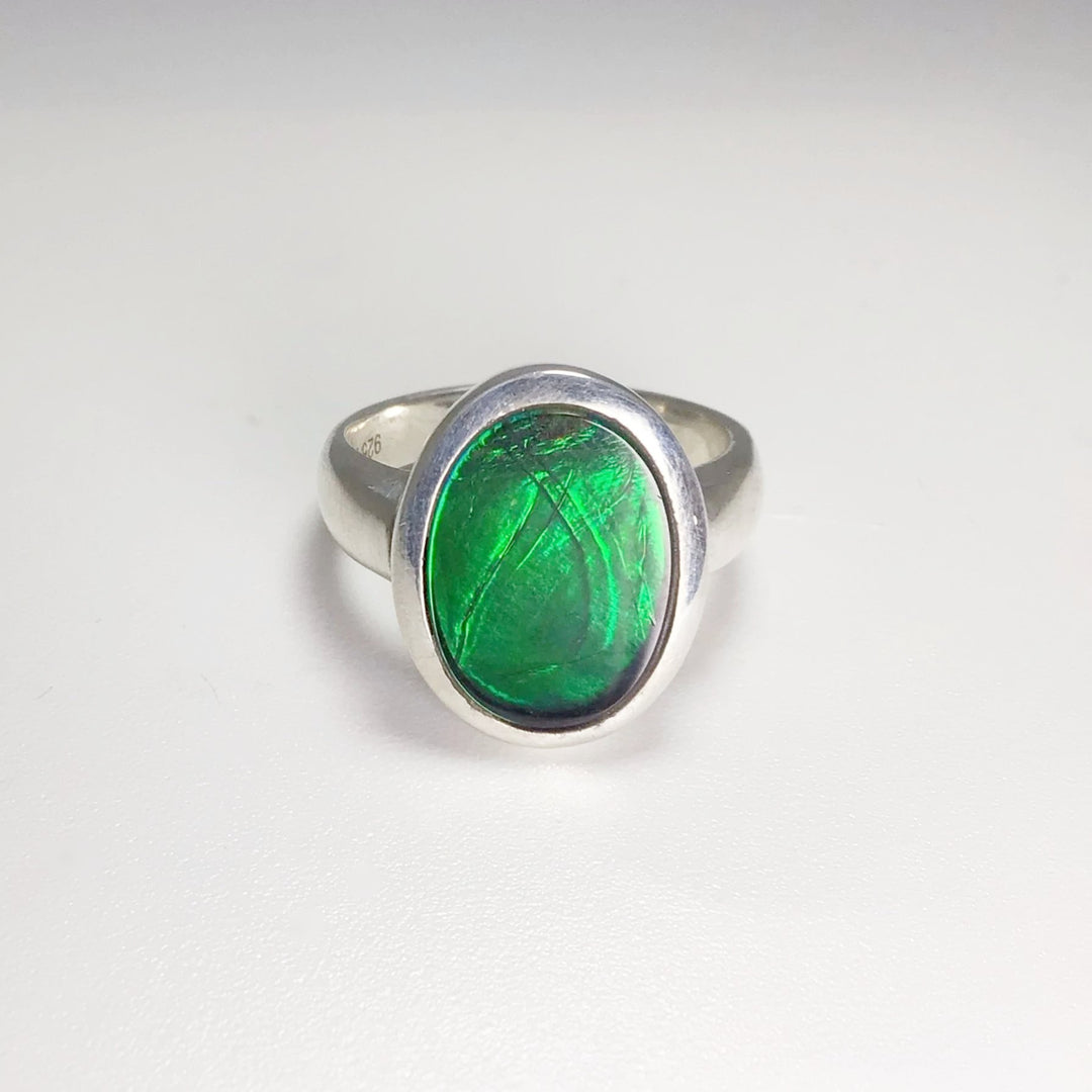 Alberta Ammolite Ring - Rocks and Gems Canada