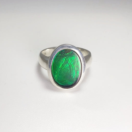 Alberta Ammolite Ring - Rocks and Gems Canada