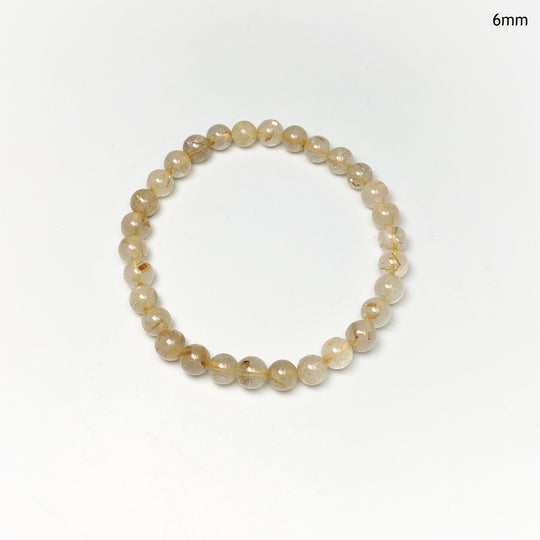 Rutilated Quartz Beaded Bracelet - Rocks and Gems Canada