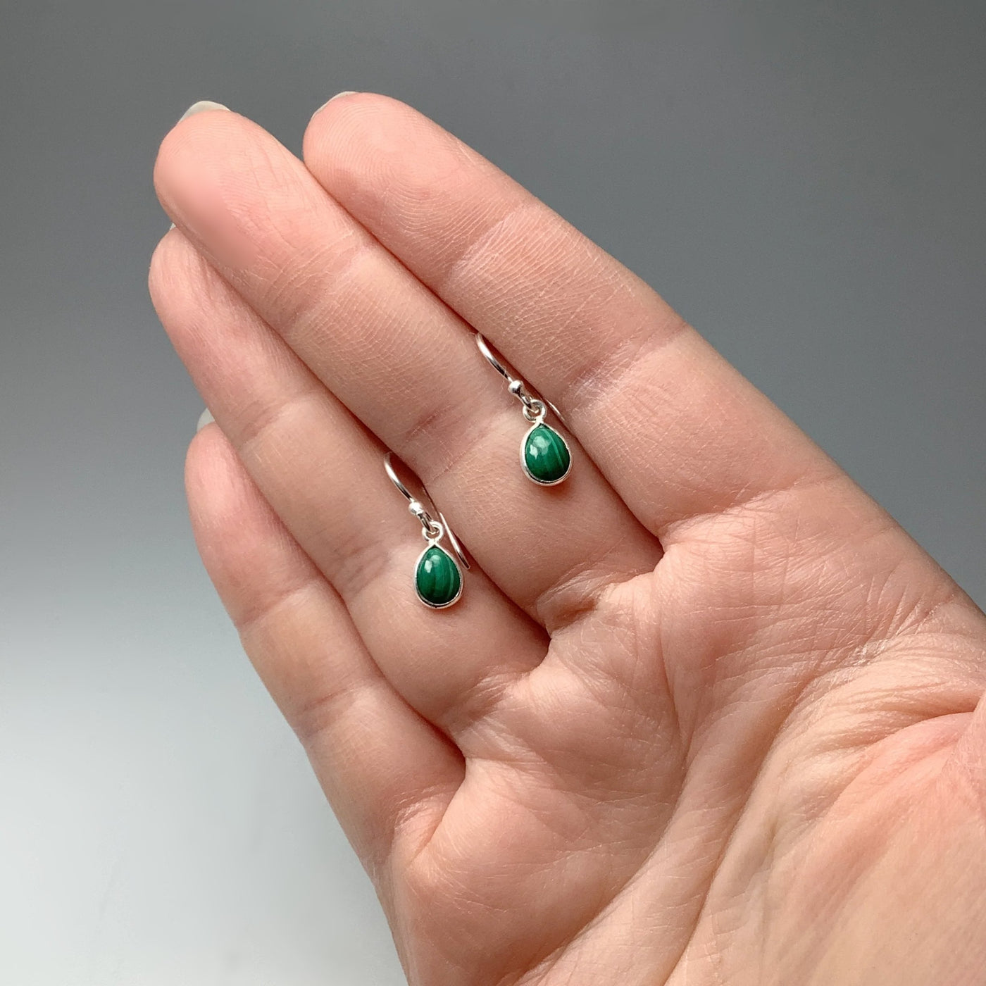 Malachite Dangle Earrings