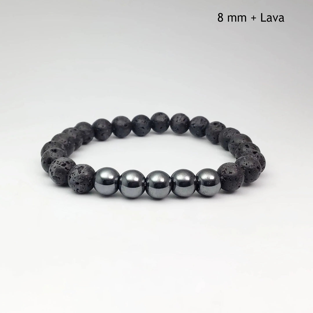 Hematite Beaded Bracelet - Rocks and Gems Canada
