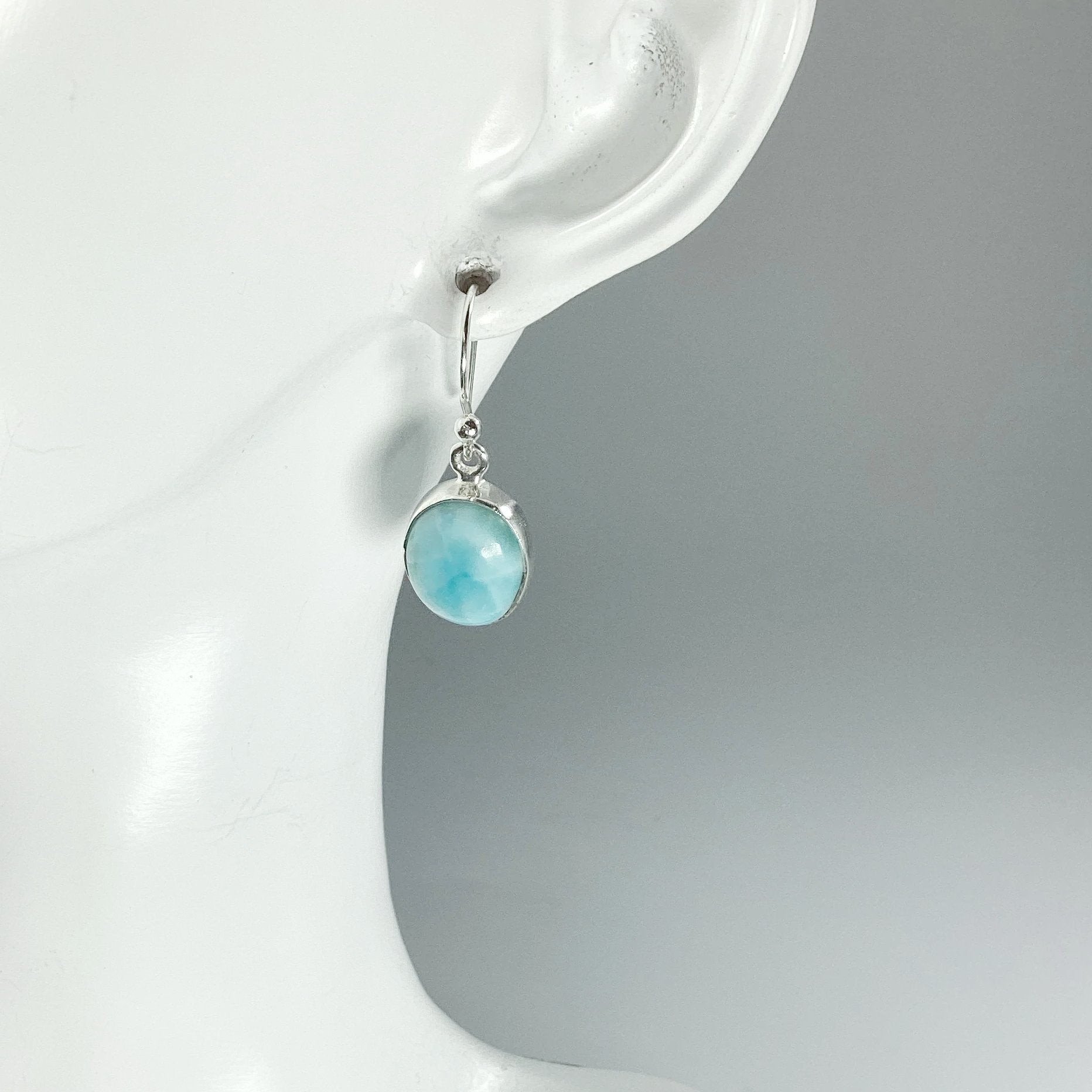 Larimar Dangle Earrings - Rocks and Gems Canada