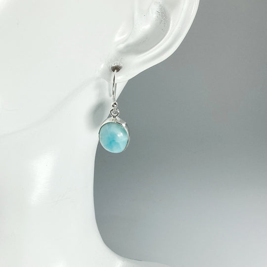 Larimar Dangle Earrings - Rocks and Gems Canada