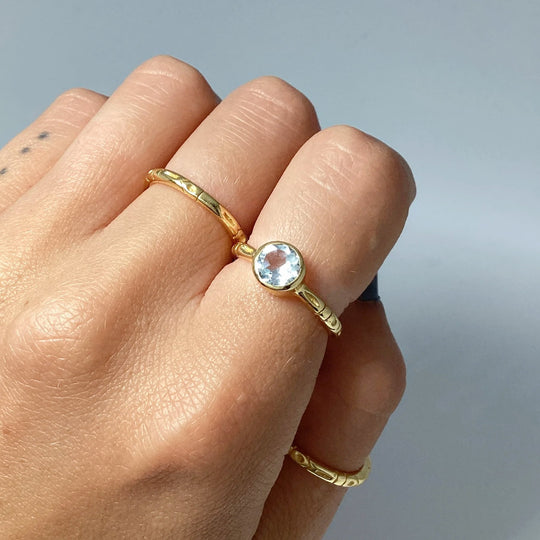 Blue Topaz Ring - Rocks and Gems Canada