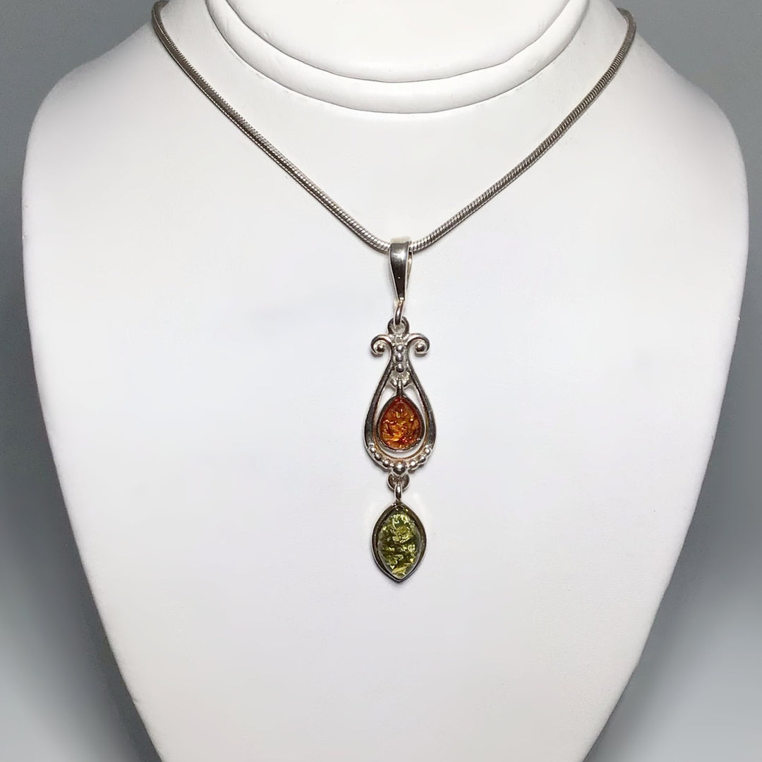 Mixed Amber Pendant - Rocks and Gems Canada