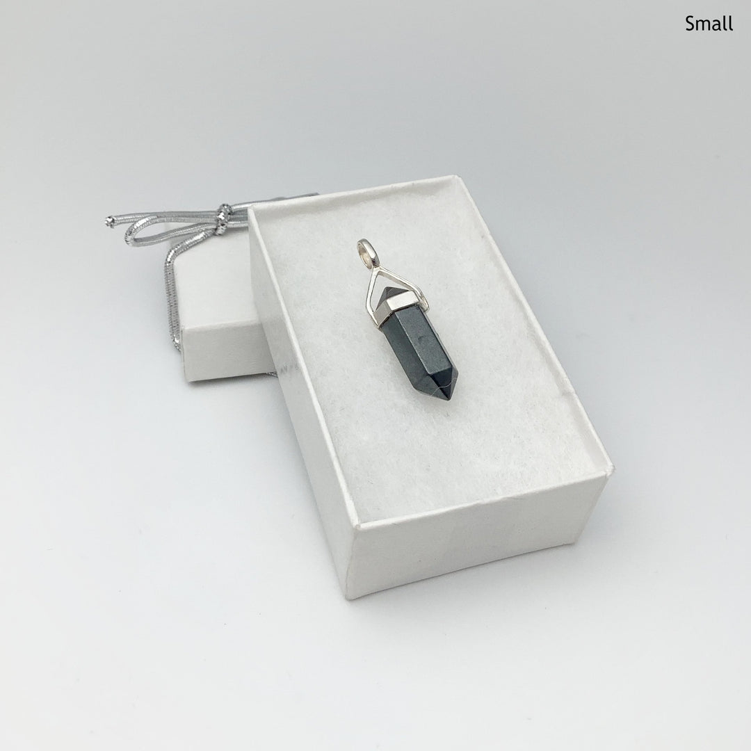 Hematite Double Terminated Point Pendant - Rocks and Gems Canada