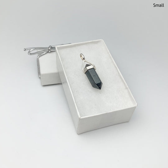 Hematite Double Terminated Point Pendant - Rocks and Gems Canada
