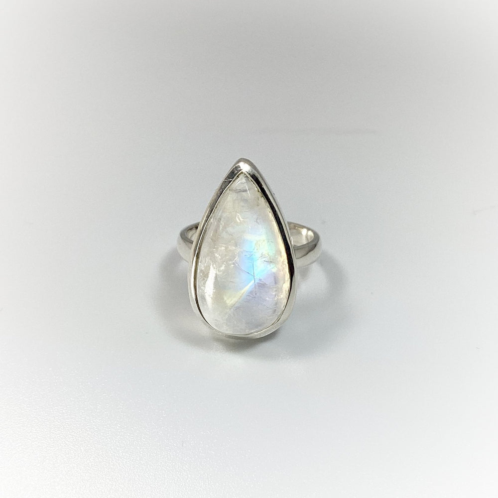 Rainbow Moonstone Ring - Rocks and Gems Canada