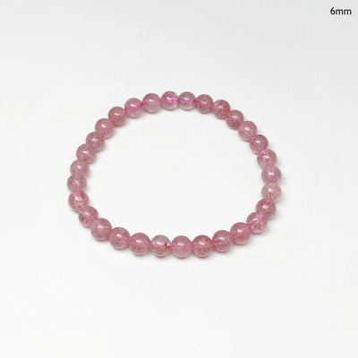 Strawberry Quartz Beaded Bracelet