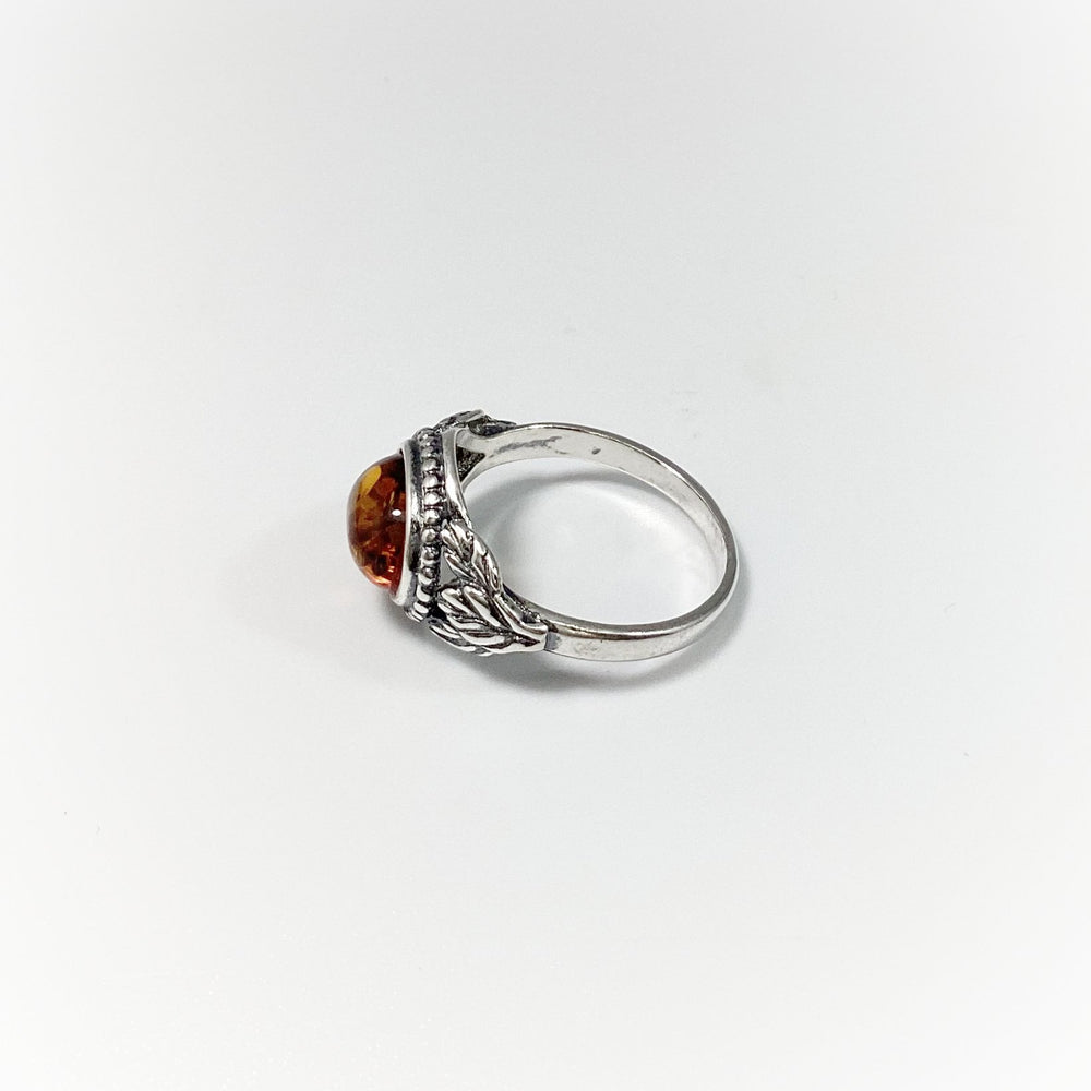 Cognac Amber Ring - Rocks and Gems Canada
