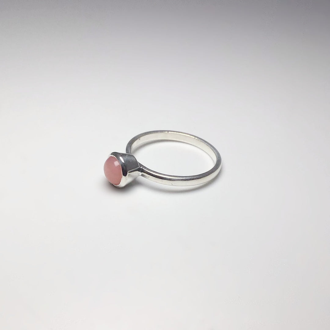 Pink Peruvian Opal Ring - Rocks and Gems Canada