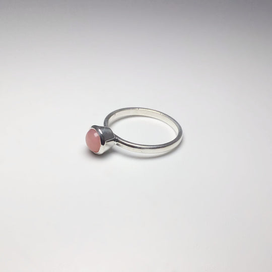 Pink Peruvian Opal Ring - Rocks and Gems Canada