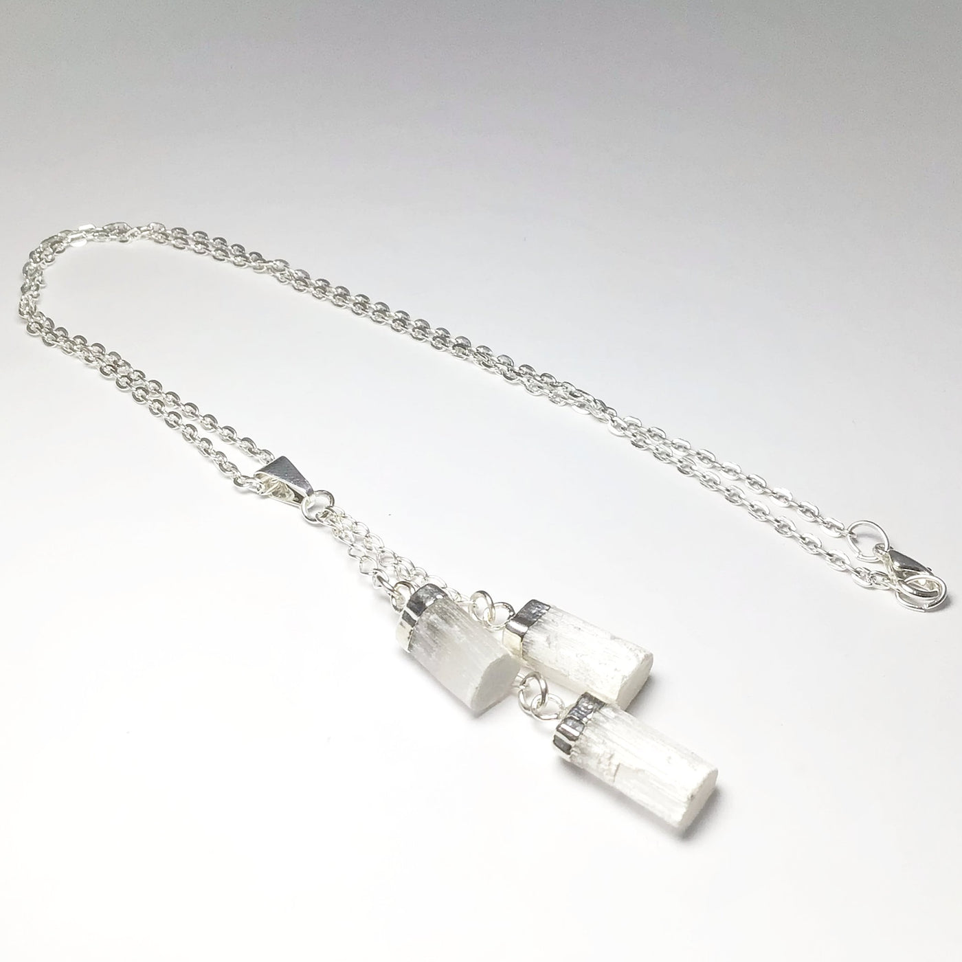 Selenite necklace clearance