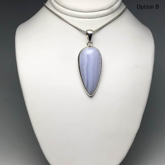 Blue Lace Agate Pendant - Rocks and Gems Canada