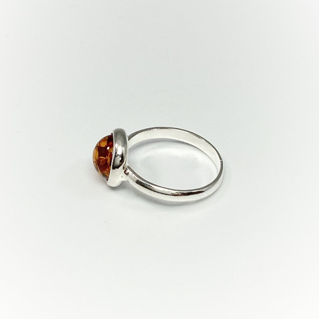Cognac Amber Ring - Rocks and Gems Canada