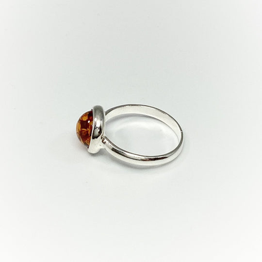 Cognac Amber Ring - Rocks and Gems Canada