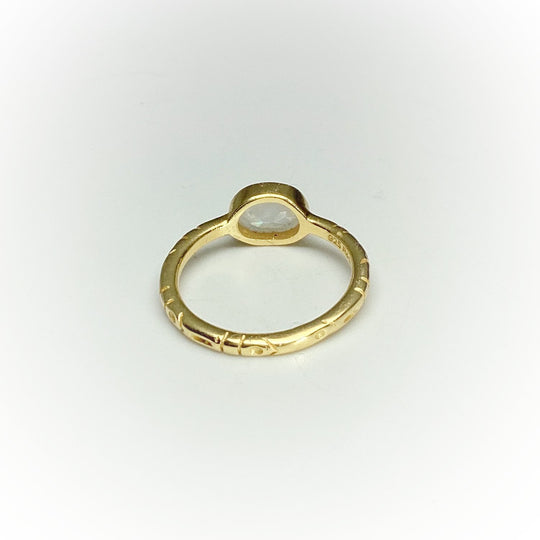 Rainbow Moonstone Ring - Rocks and Gems Canada
