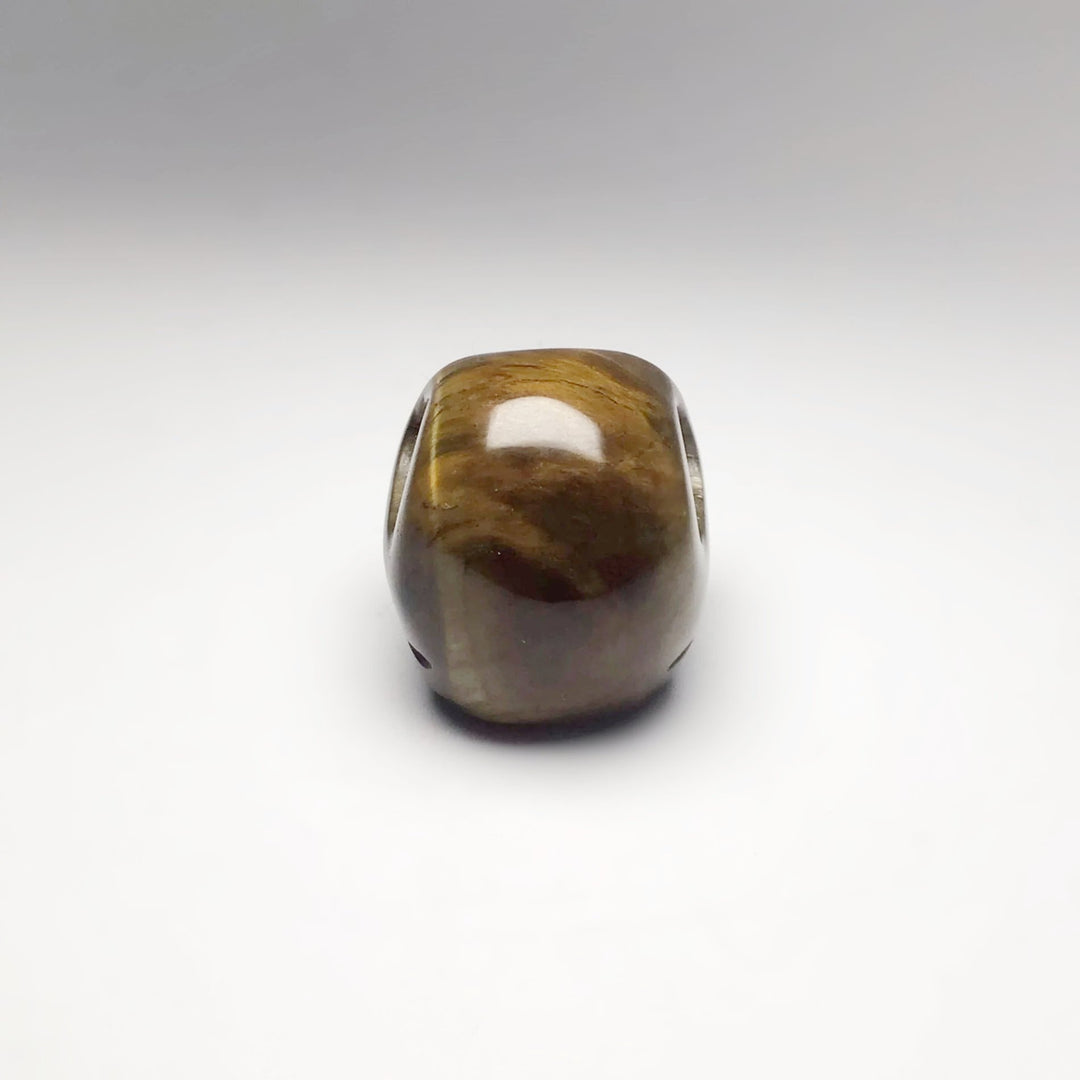 Carved Tiger Eye Skull - Rocks and Gems Canada