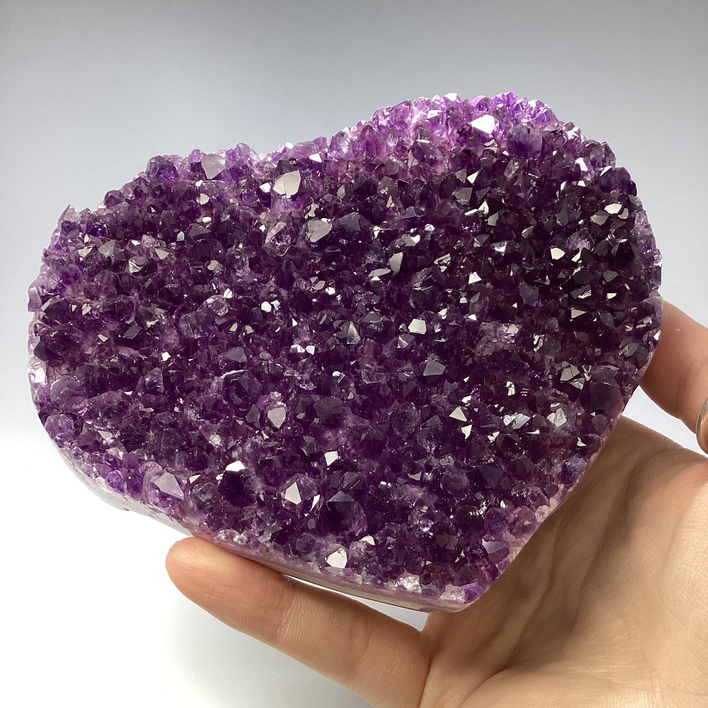Amethyst Druze Cluster Heart