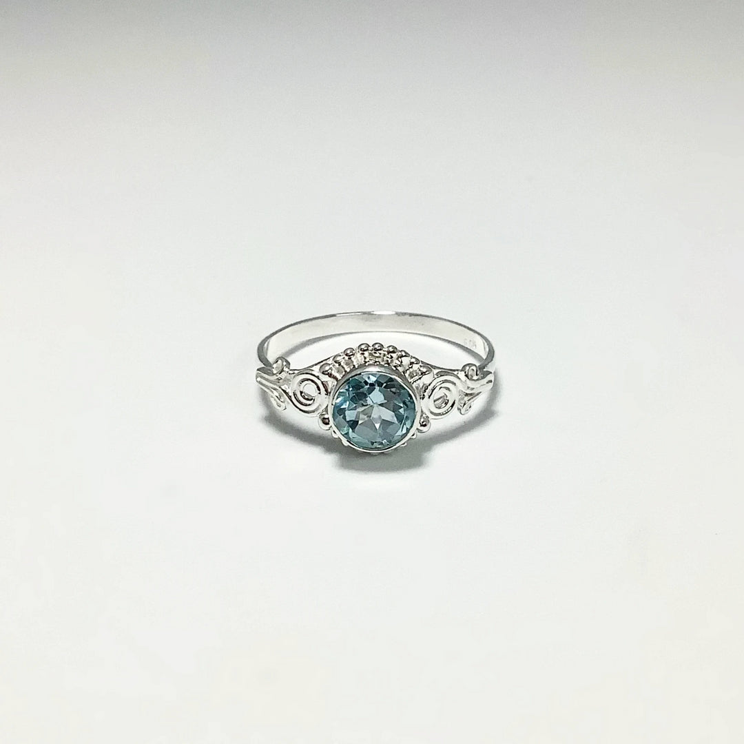 Blue Topaz Ring - Rocks and Gems Canada