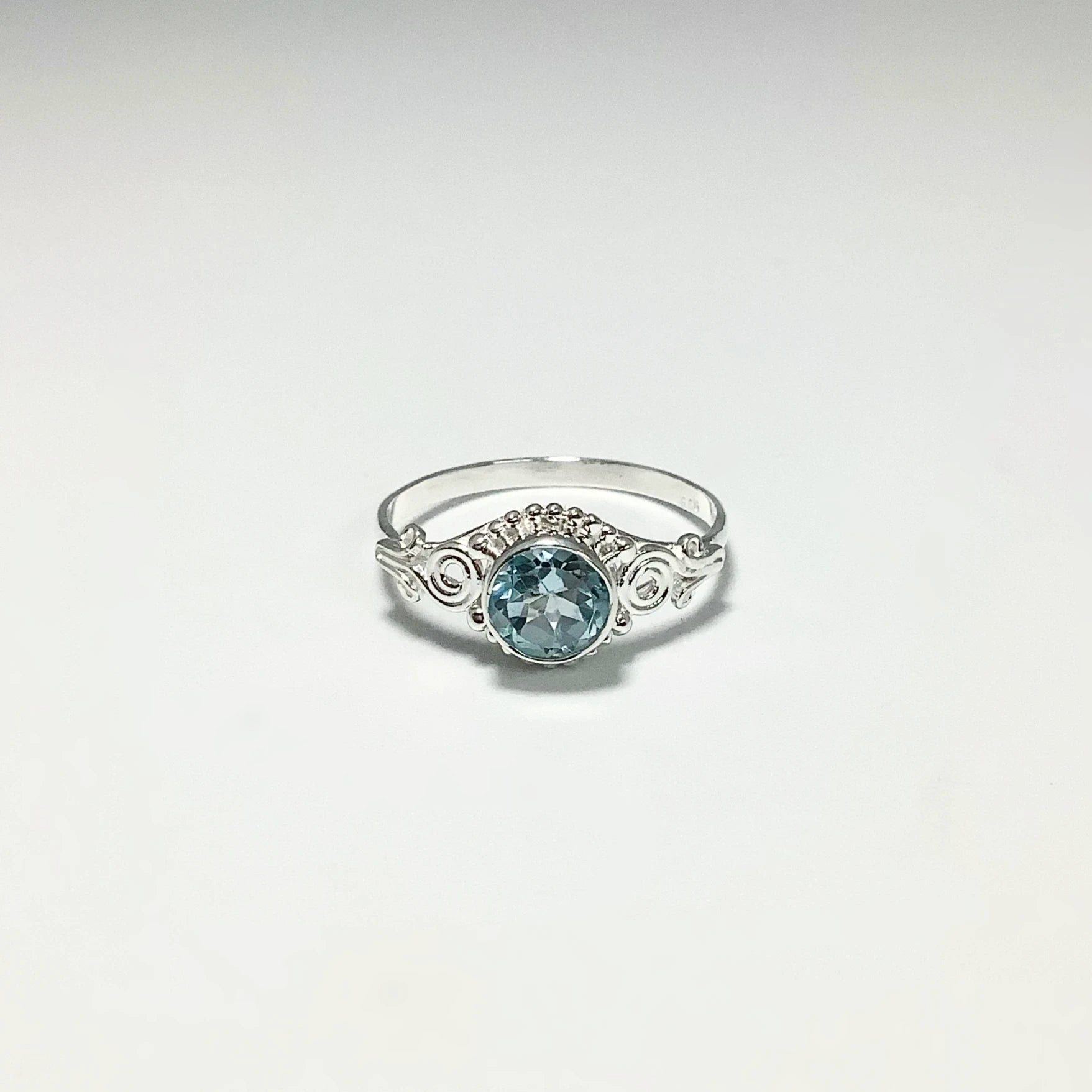 Blue Topaz Ring - Rocks and Gems Canada