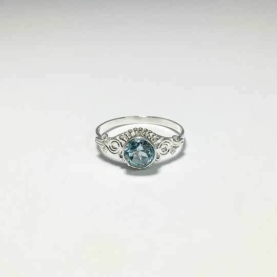 Blue Topaz Ring - Rocks and Gems Canada