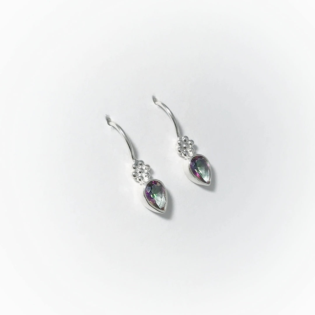 Mystic Topaz Dangle Earrings - Rocks and Gems Canada