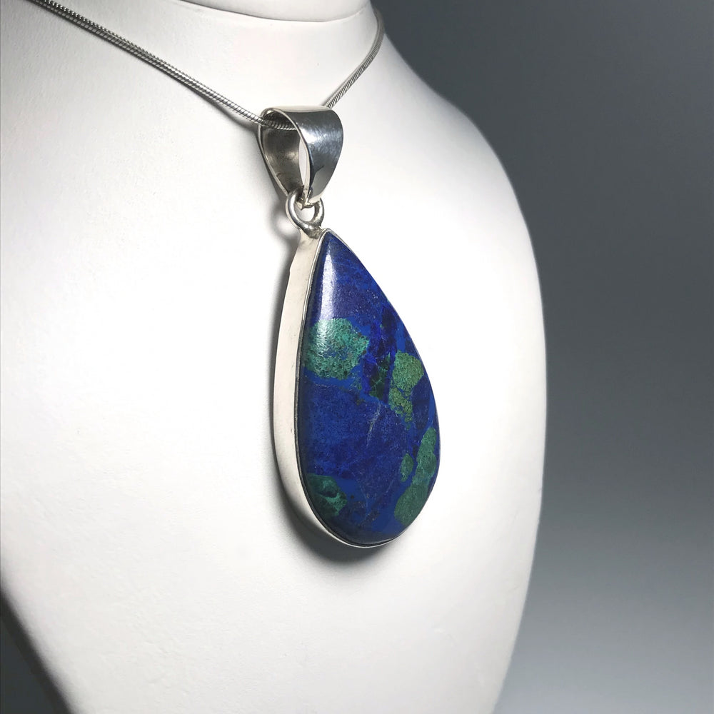 Azurite-Malachite Pendant - Rocks and Gems Canada