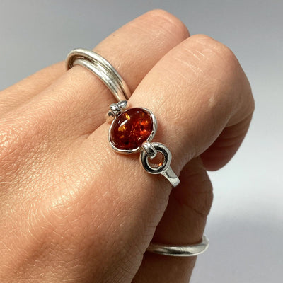 Cognac Amber Ring